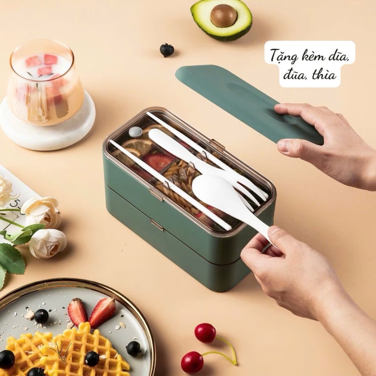 MK31 - Hộp Cơm Nhật Bản 2 Tầng