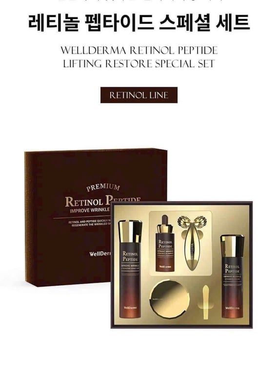 BỘ DƯỠNG DA  RETINOL PEPTIDE WELLDERMA
