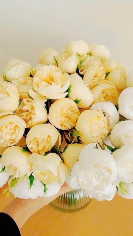 Bó 27 bông hoa lụa trang trí nhà cửa phòng khách siêu xinh