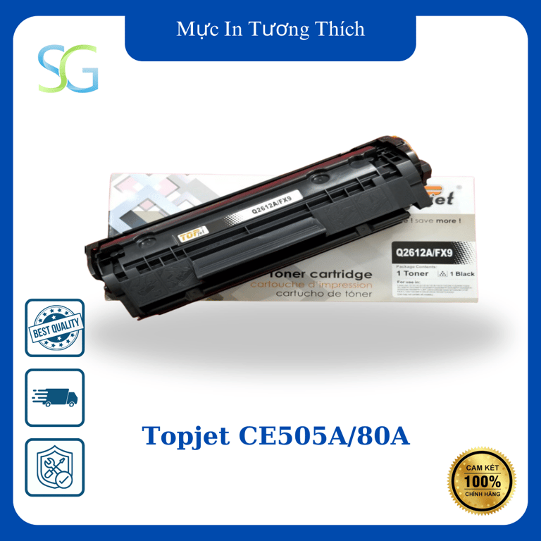 Mực In Thương Hiệu - Topjet  Ce505a/80a Canon 319/719