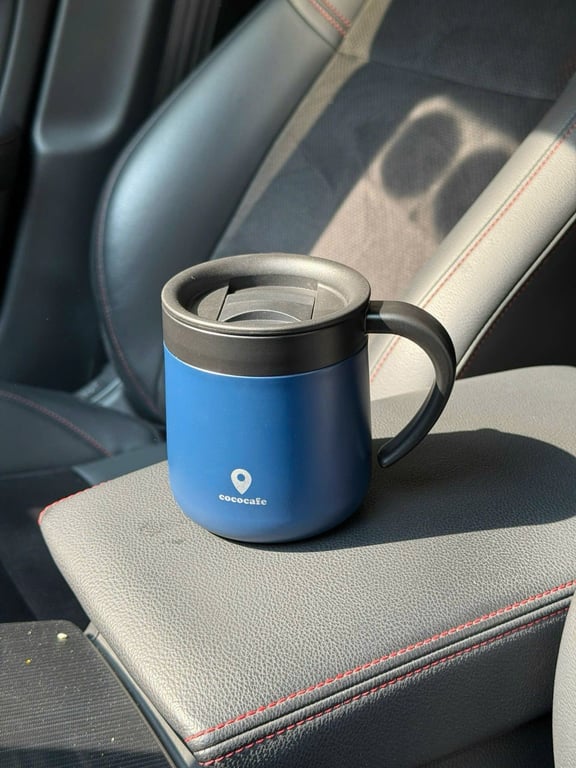 KBN121 - CỐC GIỮ NHIỆT CAO CẤP CÓ NẮP TRƯỢT COCO CAFÉ KAKUSEE