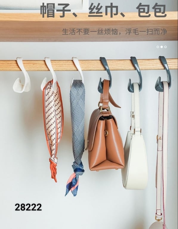 COMBO 10 CHIẾC MÓC TREO TÚI, KHĂN GIỮ DÁNG ĐA NĂNG