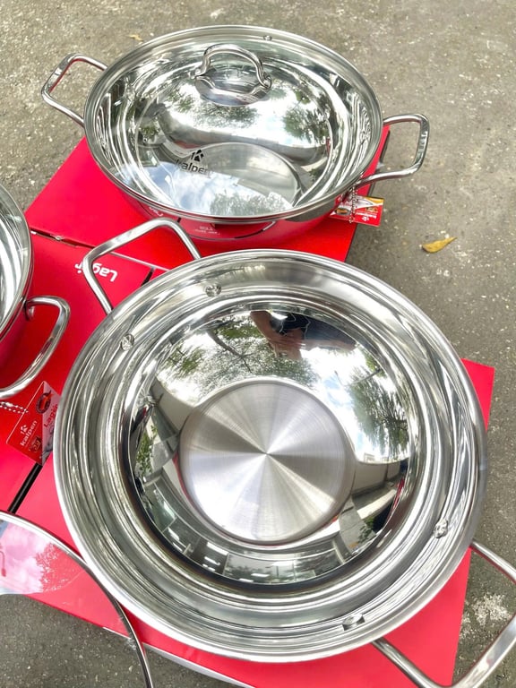 CHẢO XÀO INOX 5 LỚP KALPEN LAGER LX28
