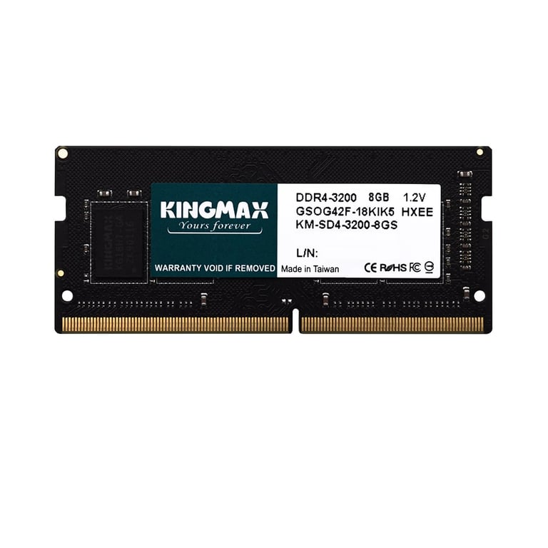 BỘ NHỚ RAM MÁY TÍNH XÁCH TAY KINGMAX DUNG LƯỢNG 8GB CHUẨN DDR4-3200	BH 3 năm