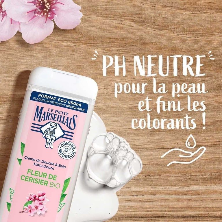 Sữa tắm Marseillais Pháp hương hoa anh đào 650ml