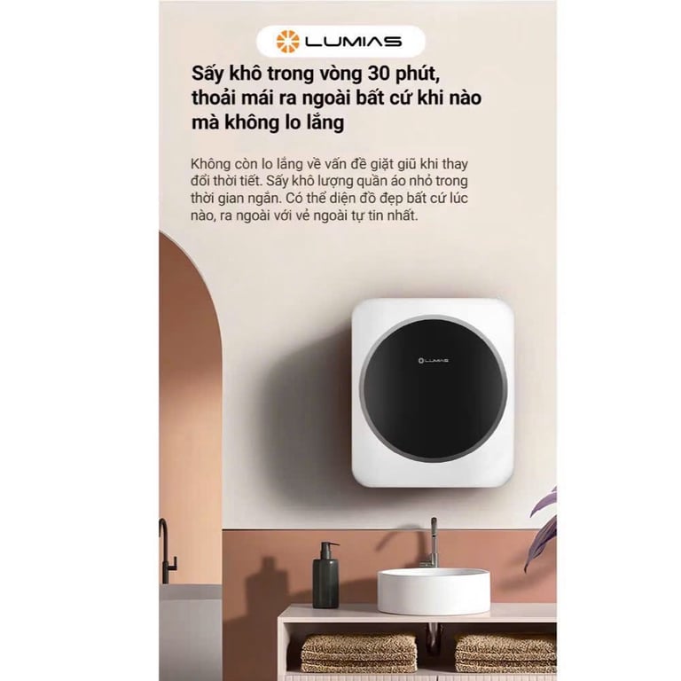 Máy sấy quần áo Lumias WCD-268W