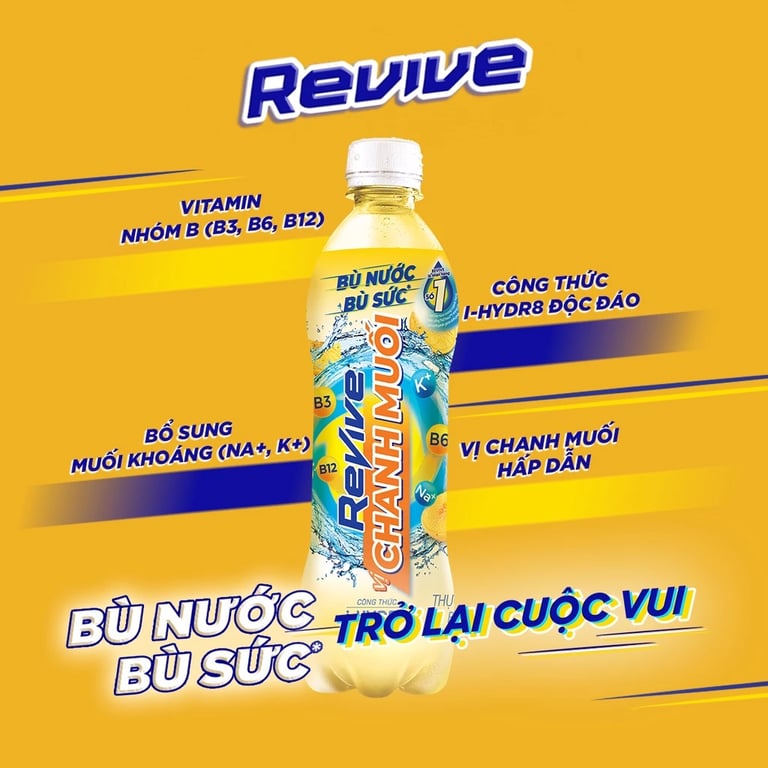 Nước uống điện giải Revive - Chai 500ml