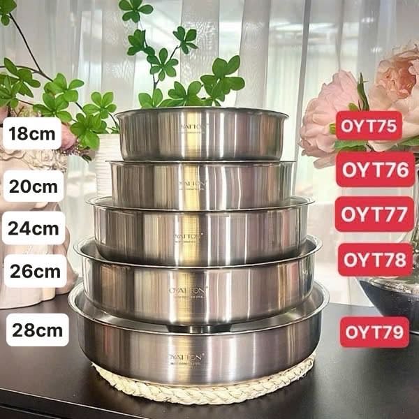 Bộ Khay Inox Tròn Đa Năng