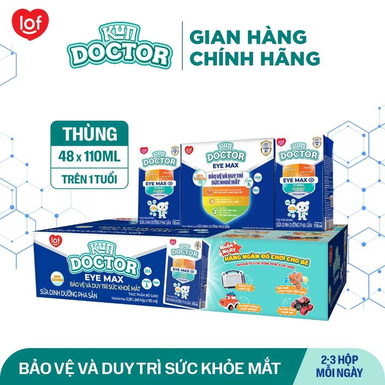 Sữa dinh dưỡng pha sẵn Kun Doctor - 110ml