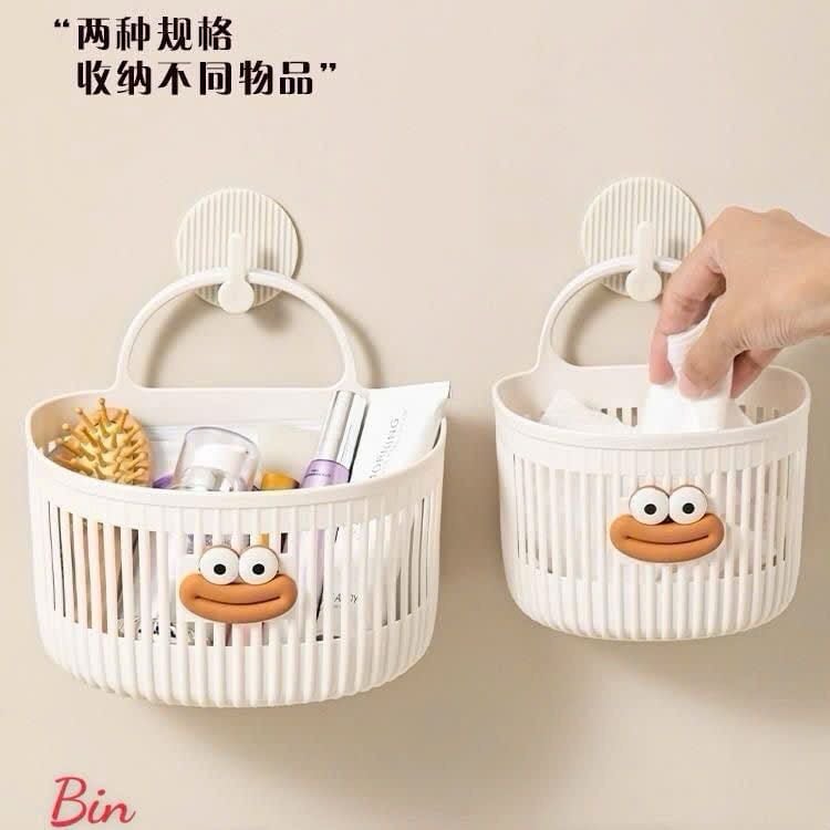 Set 2c Giỏ Treo Tường Đa Chức Năng Cho Nhà Tắm , Nhà Bếp Tiện Lợi