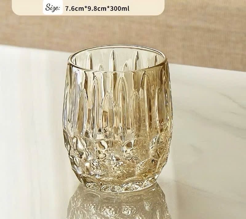 SET 6 LY THUỶ TINH MÀU HỔ PHÁCH 300ml