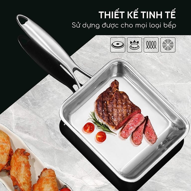 CHẢO CHỐNG DÍNH INOX SEKA SK6020 😍