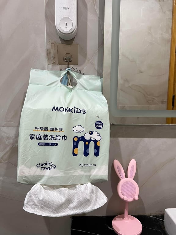 KHĂN GIẤY RỬA MẶT 1 LẦN ĐA NĂNG  #MONKIDS  _