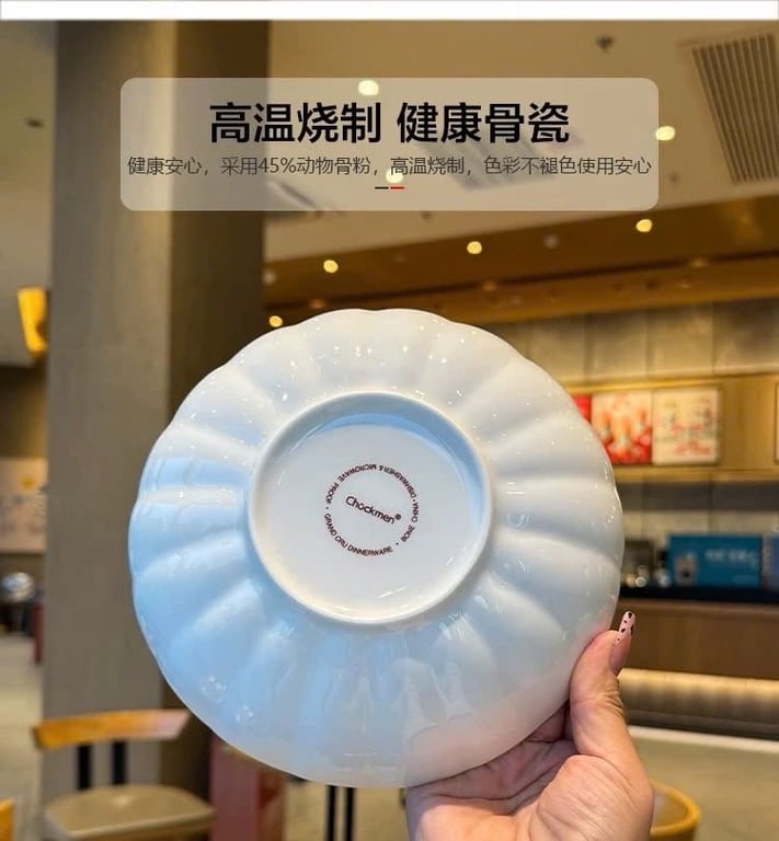 Hộp 4 đĩa sứ xương cao cấp - CKM194