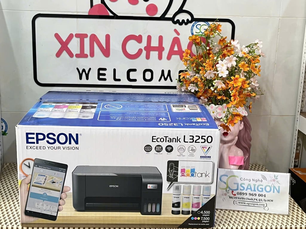 Máy In Phun Màu Epson Ecotank L3250 - Đa Năng Chính Hãng