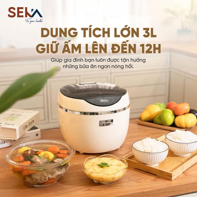 NỒI CƠM ĐIỆN TỬ TÁCH ĐƯỜNG SEKA 3L