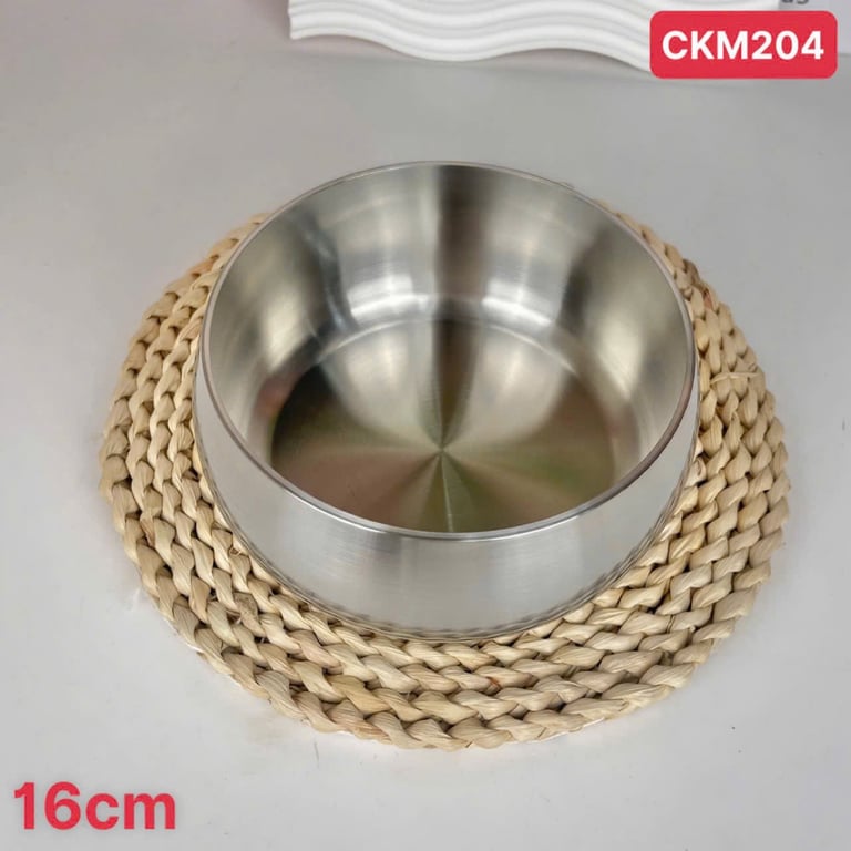 Thố kiêm nồi đa năng inox 18/10 size 14/16cm