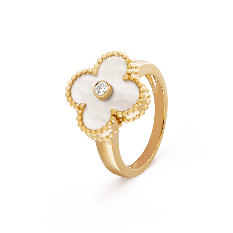 Vintage Alhambra ring 1 Diamond 010