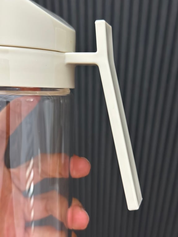 Bình đựng dầu ăn thuỷ tinh thông minh nắp tự đóng mở 500ml