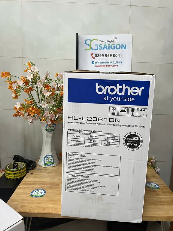 Máy In Laser Đen Trắng Brother HL-L2361DN - Chính Hãng
