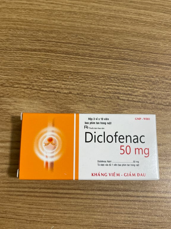 Diclofenac 50 đồng Nai hộp 30 viên