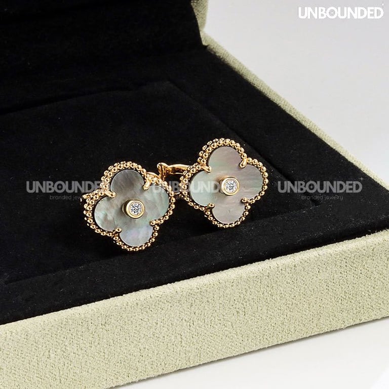 Bông tai Vintage Alhambra | Diamod | 005