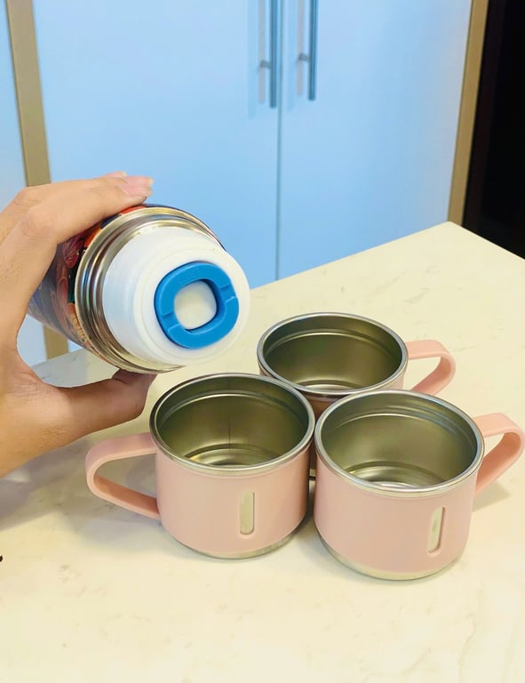 NC133 - BỘ BÌNH GIỮ NHIỆT RACEKISH 500ML KÈM 3 NẮP