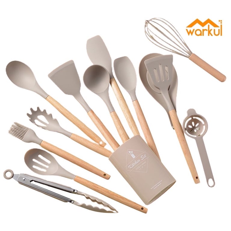 BỘ DỤNG CỤ NHÀ BẾP SILICON 14 MÓN