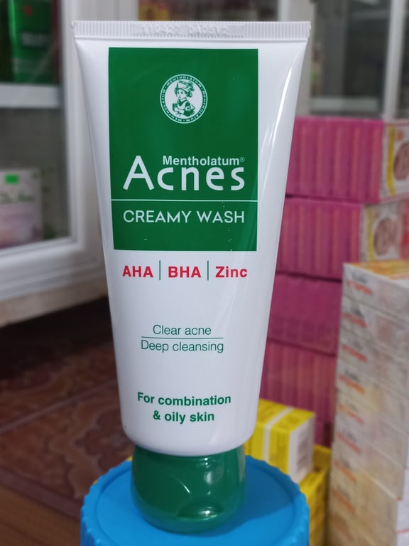 Srm acnes 100g tub lớn xanh mụn