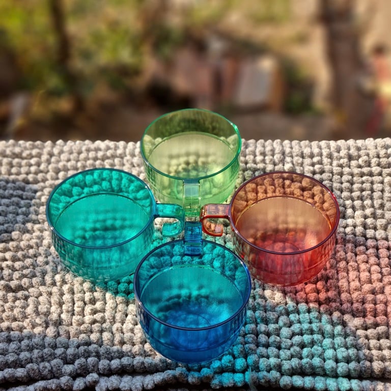 Set 2 Cốc Nhựa Uống Nước Có Quai Cầm 190ml Chính Hãng Tupperware