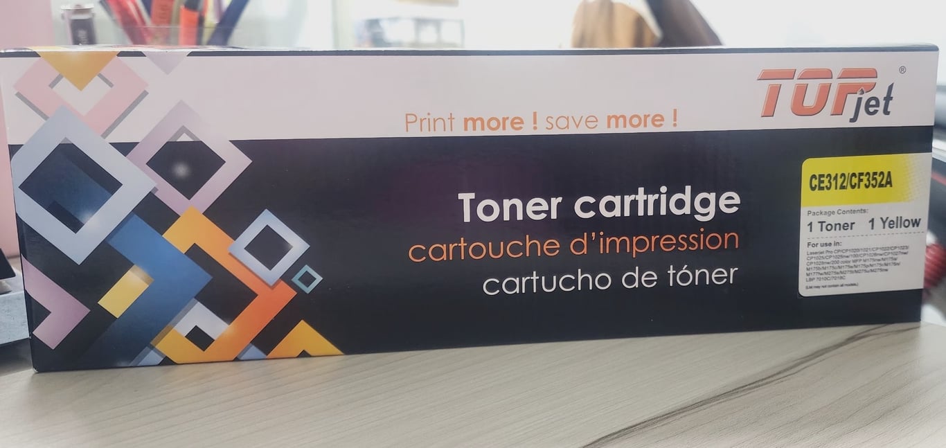 Hộp Mực In Laser Tương Thích Hiệu TopJet CE312/CF352A CANON 329 - Màu Vàng