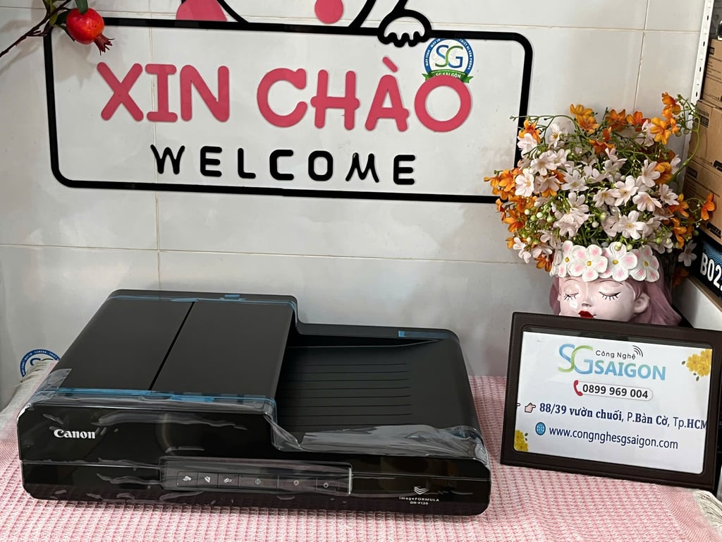 Máy Scan Canon DR-F120 (A4/A5/ Đảo mặt/ ADF/ USB)