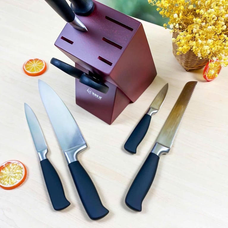 BỘ DAO 8 MÓN CAO CẤP KÈM KÉO NHÀ BẾP ARBER ABSCR8