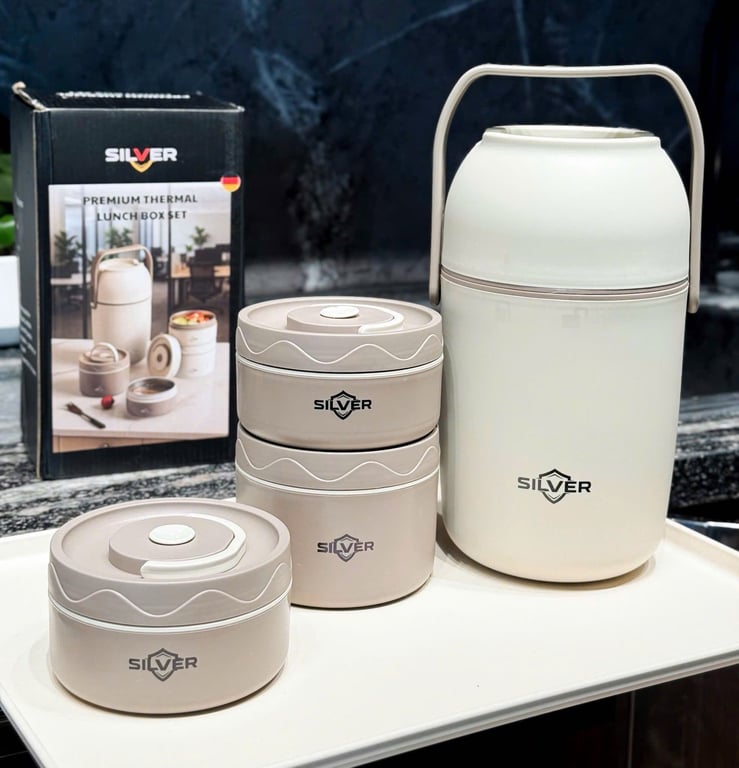 Bộ hộp cơm Silver Lunch Box Germany