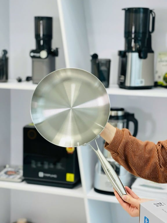 CHẢO INOX 3 LỚP LIỀN KHỐI – SIZE 26CM TAPUHO