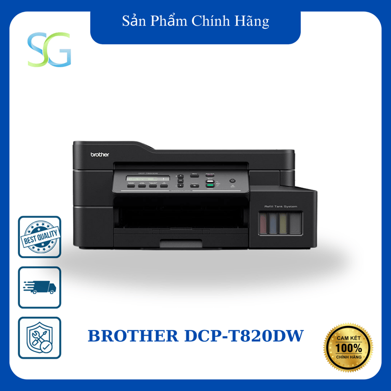 Máy In Brother Dcp-T820dw - In Phun Màu Đa Năng Chính Hãng