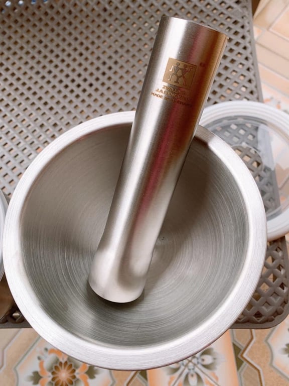 bộ Chày cối Inox 304  cỡ sz 13cm zwilling