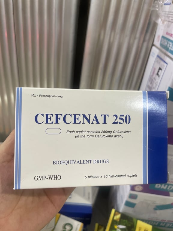 Cefuroxim 250 t/giang h/50v