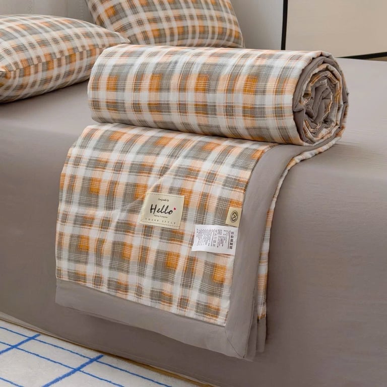 Set 5 món cotton đũi chăn trần