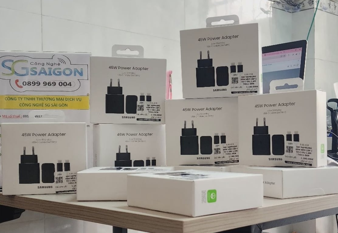 Củ Sạc Samsung Type-C 45W Kèm Cáp Type C To Type C 1.8M T4511 Đen - Chính Hãng