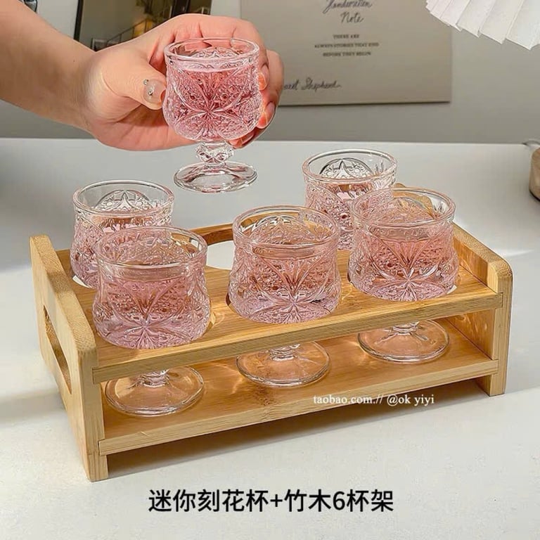 BỘ BÌNH THUỶ TINH KÈM 6 LY XINH XINH ❤️