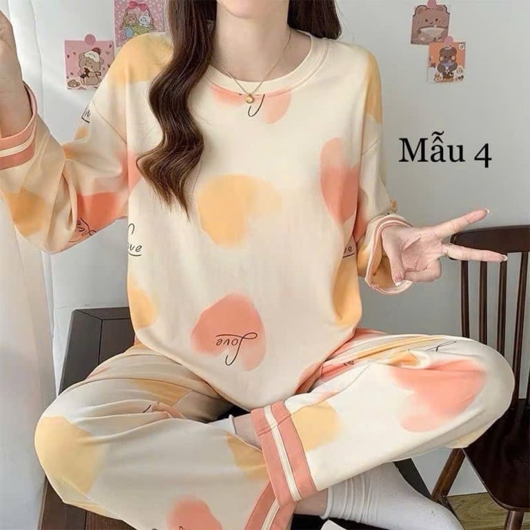 set dài tay mặc nhà