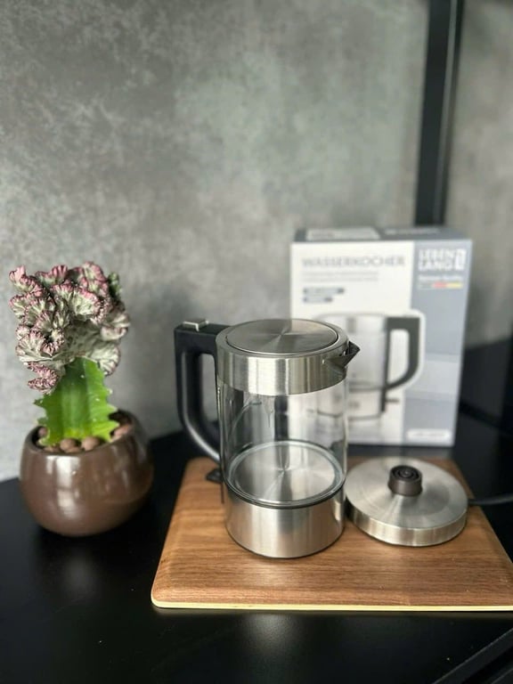 ẤM SIÊU TỐC THUỶ TINH CAO CẤP LEBENLANG 500Ml LBL2809