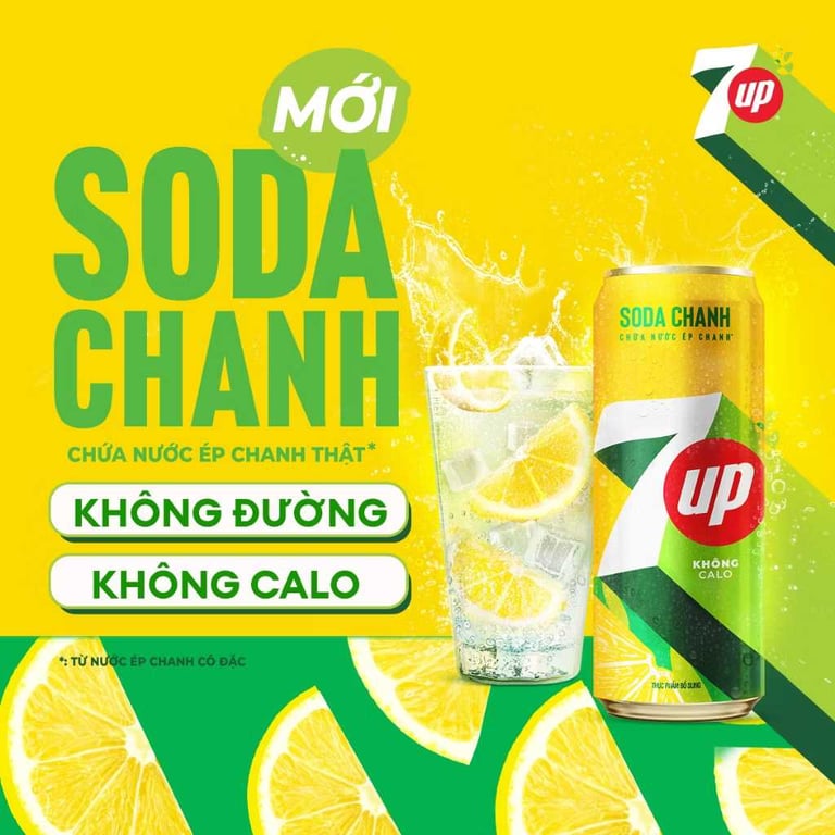 Nước ngọt có gaz 7Up - Lon 320ml