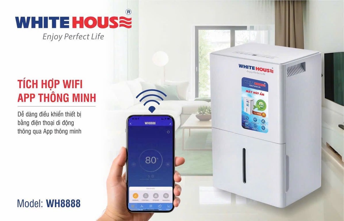 WH8888 - MÁY HÚT ẨM VÀ LỌC KHÔNG KHÍ WHITEHOUSE 800W