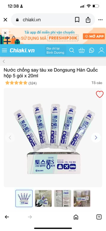 Say xe hàn quốc h/5 gói