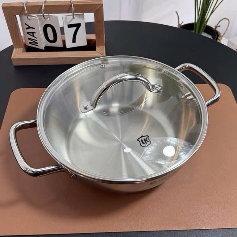 LK593/594 - Nồi hai quai liền khối Lunkai 24-26cm