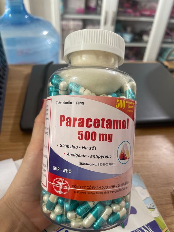 Paracetamol 500mg quảng bình c/500v