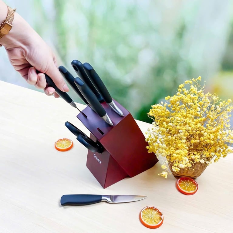 BỘ DAO 8 MÓN CAO CẤP KÈM KÉO NHÀ BẾP ARBER ABSCR8