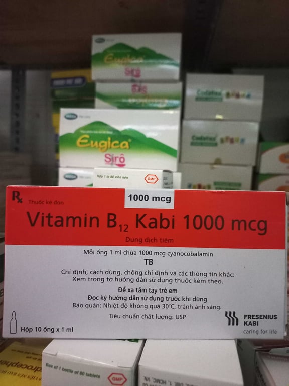 b12 kabi 1000mcg  hộp 10 ống